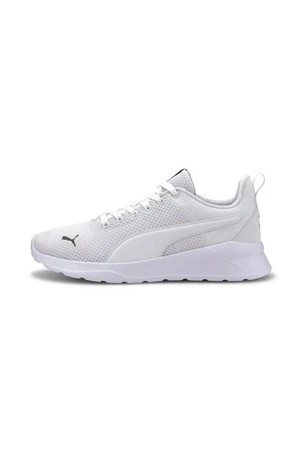 Детские кроссовки для девочек шнурующиеся Anzarun Lite Jr Puma, Puma White - Puma White