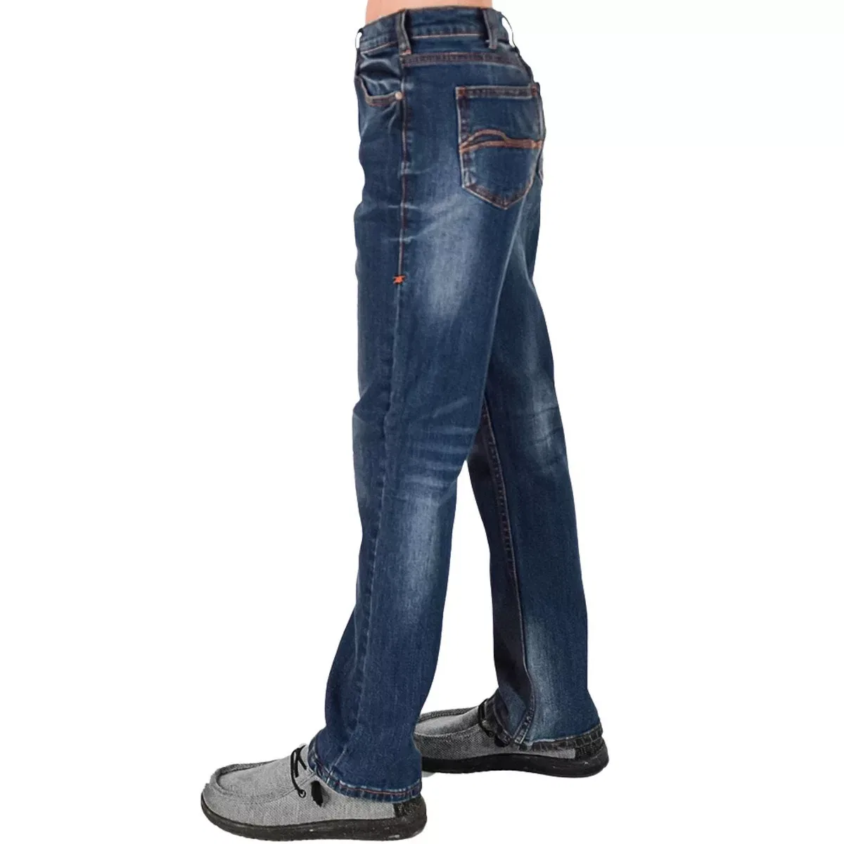 Детские джинсы для мальчиков с заниженной посадкой Fired Up Western Bootcut Cowgirl Tuff Co., Medium Wash — фото 3