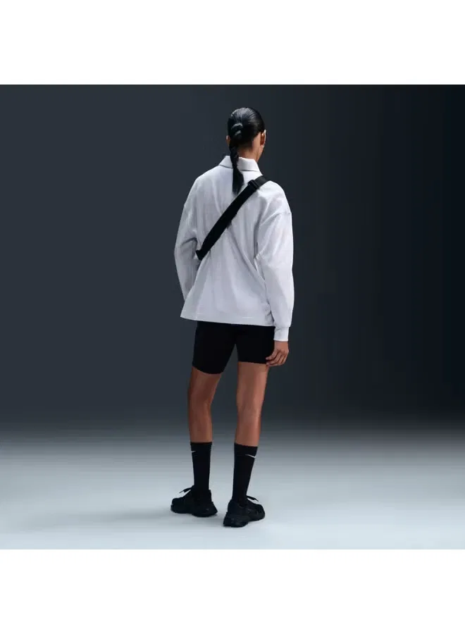 Лонгслив оверсайз с длинным рукавом Nike, бежевый