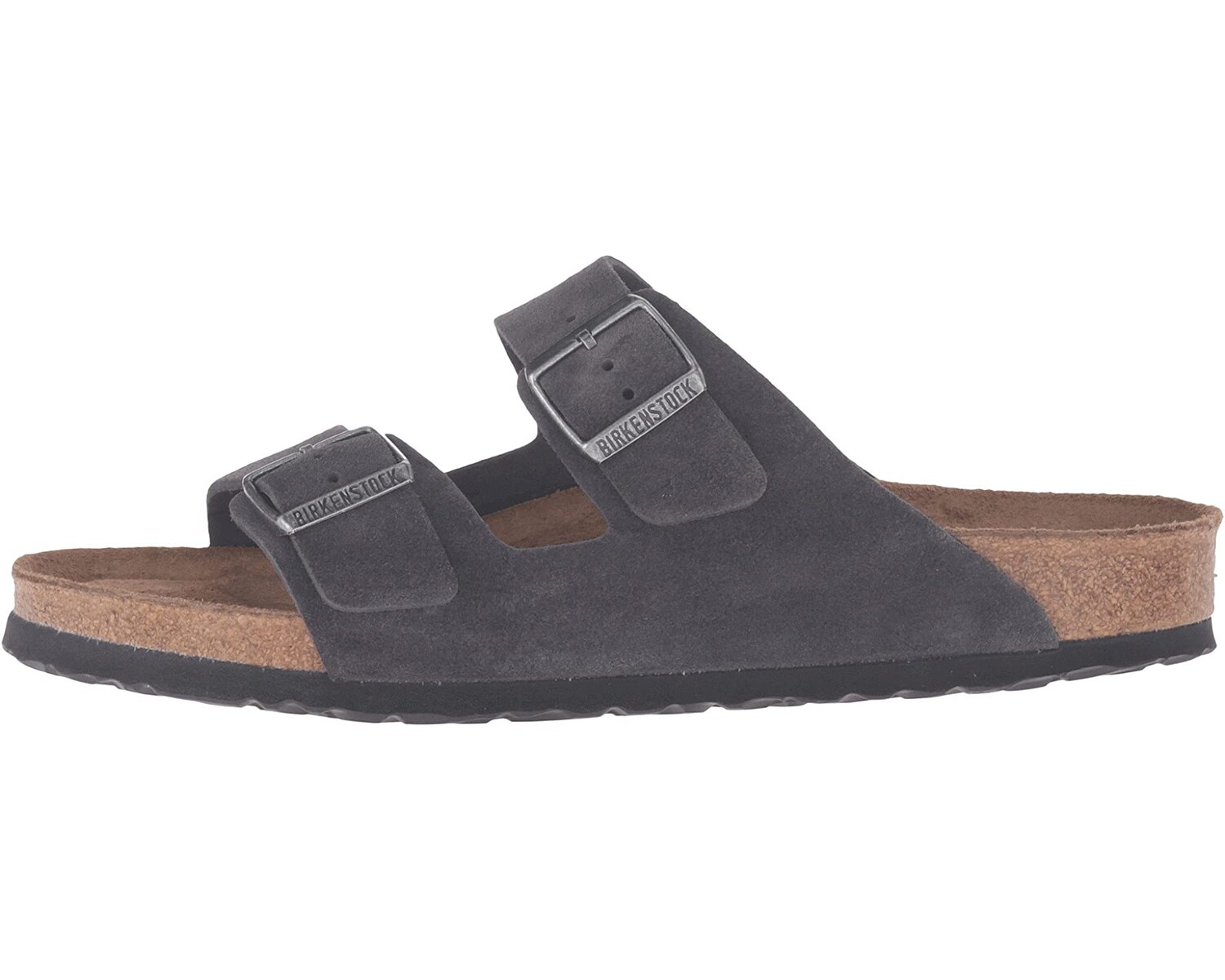 

Сандалии Arizona Soft Footbed - Suede (Unisex) Birkenstock, серый