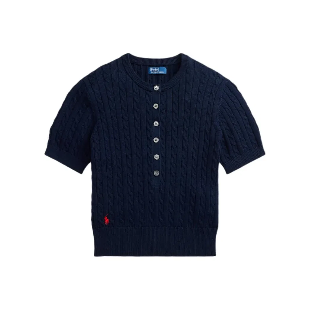 Женский джемпер с воротником-стойкой Hunter Dark Blue Polo Ralph Lauren, Hunter Dark Blue