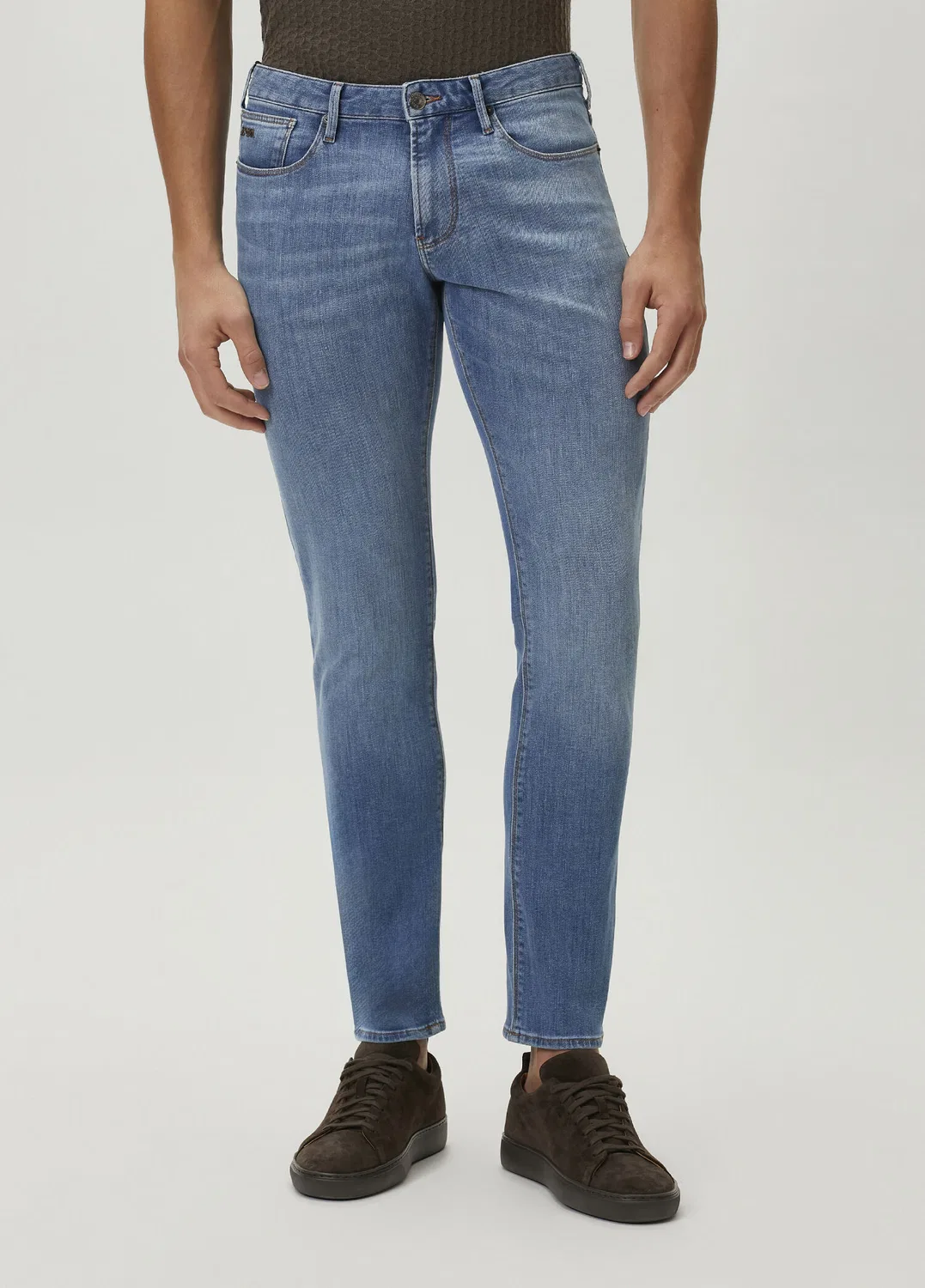 Джинсы Emporio Armani Slim Fit, light blue — фото 2