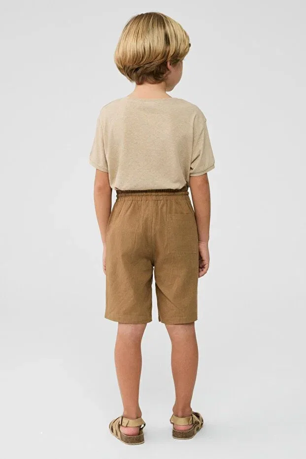 Детские шорты для мальчиков хлопковые Nbt Jeans, Brown — фото 4