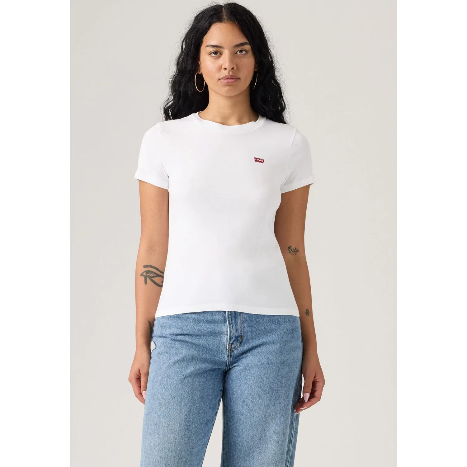 Женские приталенные футболки с логотипом Levi's, 2 Pack — фото 2