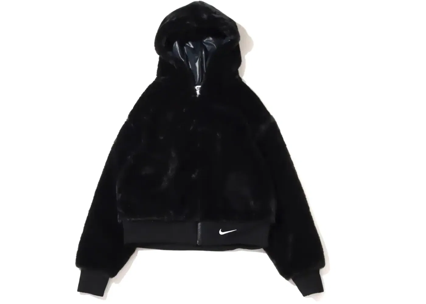 Женская куртка из искусственного меха Nike Jacket (Asia Sizing), Black — фото 2