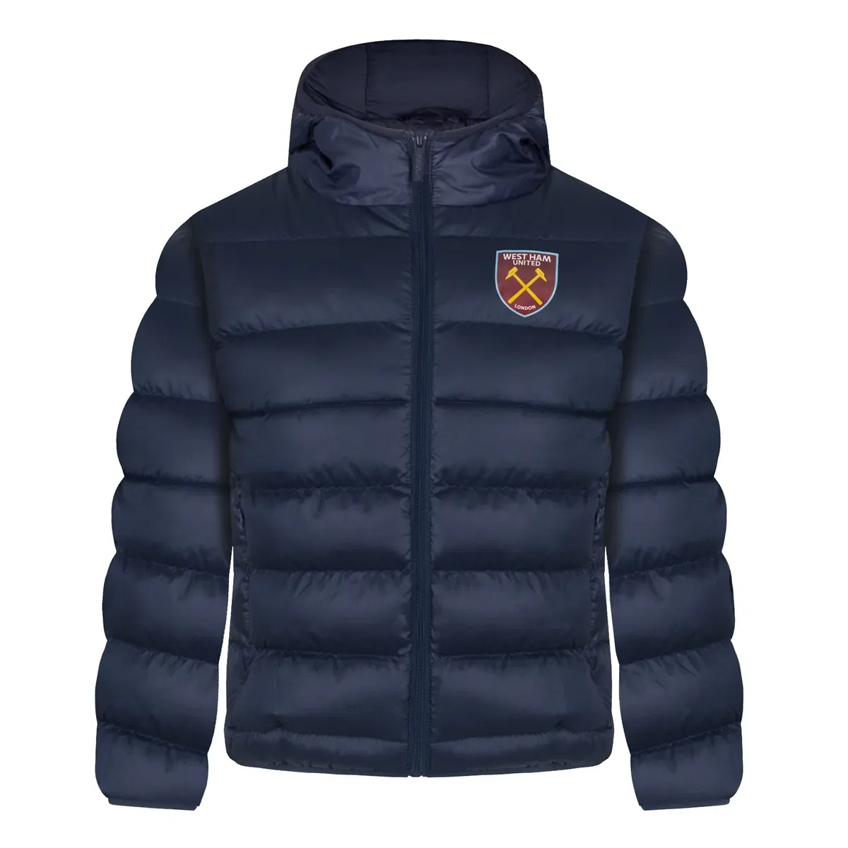 Детская куртка зимняя с капюшоном и стеганая West Ham United Fc, Blue