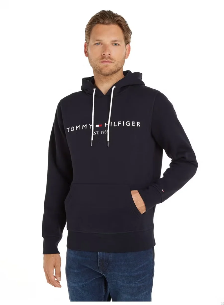 Худи Tommy Hilfiger Logo Flex Fleece, синий