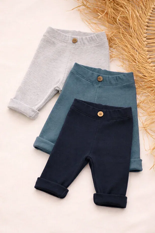 Детские леггинсы для девочек хлопковые Basics Hk Hopkids, Cold Tones