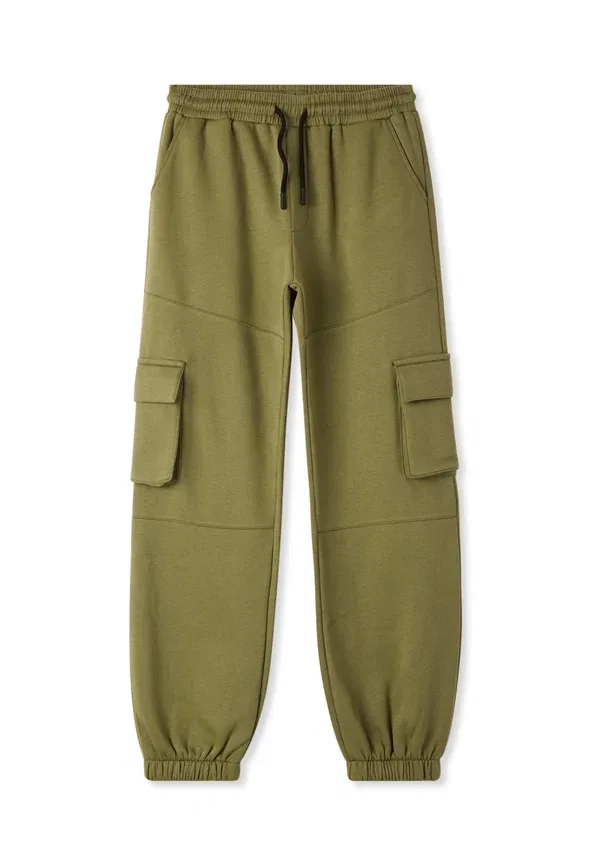 Брюки хлопковые Tracksuit bottoms Terranova, Verde Militare, зеленый — фото 3