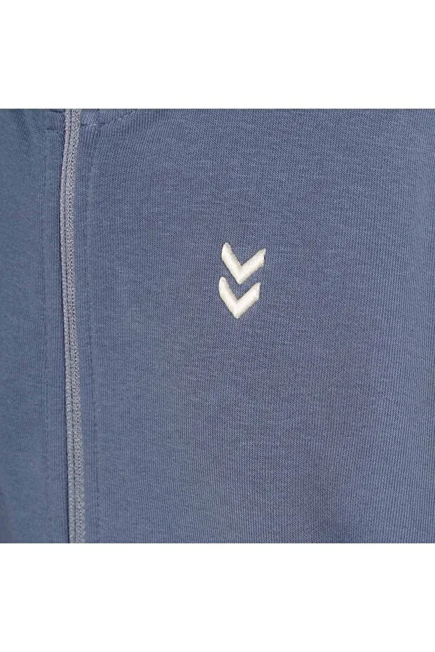 Детские свитшот на молнии для девочек с длинным рукавом Hummel, Blue — фото 4