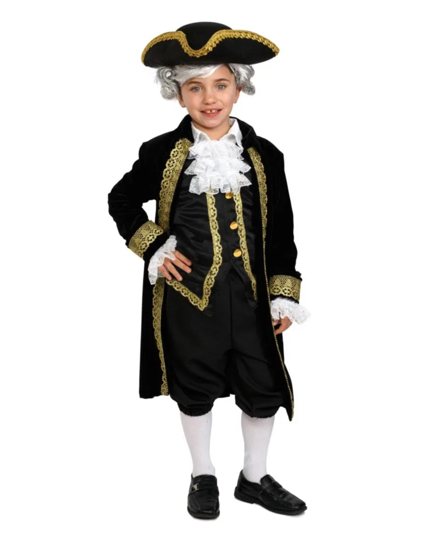 Костюм исторический Colonial с жилетом и жабо Dress Up America