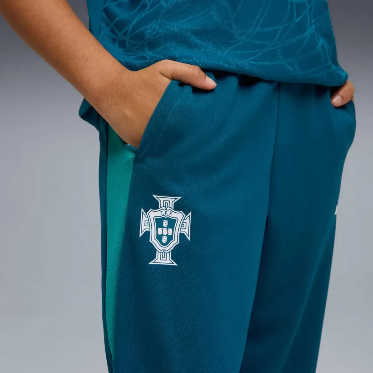 Детские шорты для мальчиков тренировочные FPF Training Jr Puma, Verde — фото 4