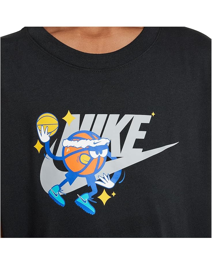 Футболка Nike Kids Basketball Tee, черный — фото 3