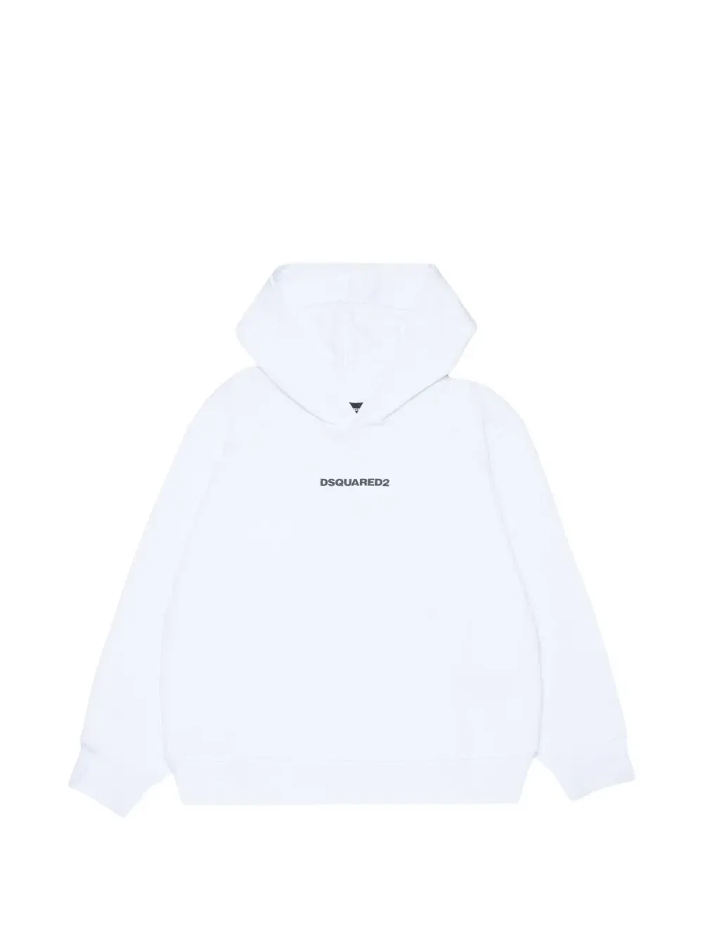 Худи свободного кроя с логотипом Dsquared2 Kids, белый