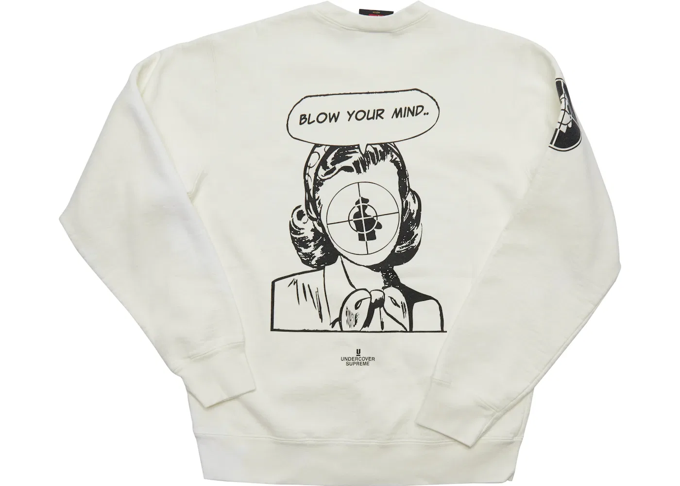 Мужской свитшот с принтом Supreme UNDERCOVER/Public Enemy, White — фото 2