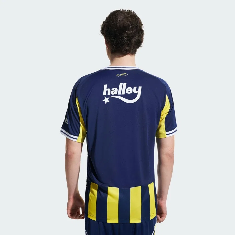Футболка футбольная с длинным рукавом Performance KD7282 Fenerbahce 2025/2026 Home Jersey adidas, Желтый/Темно-синий — фото 3