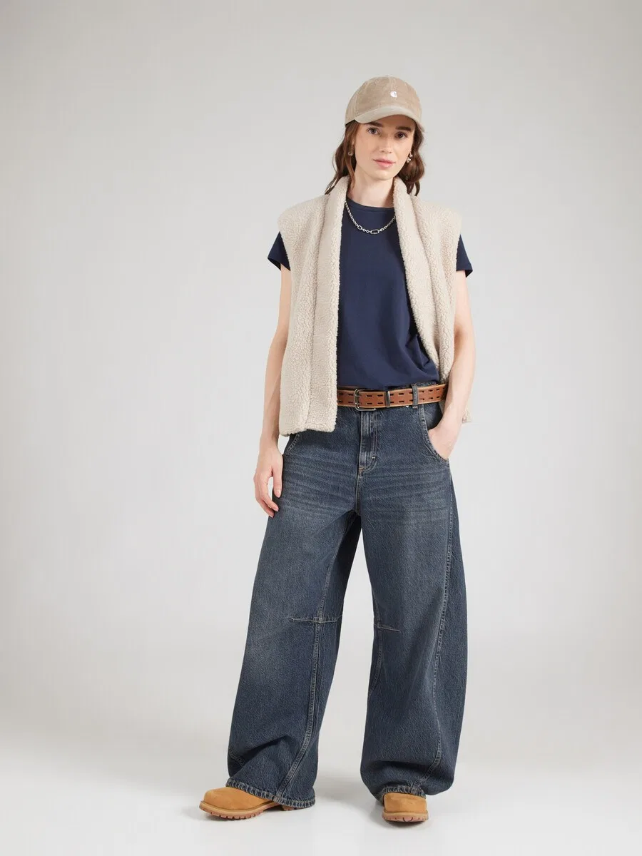 Футболка LEVI'S "Perfect" темно-синего цвета — фото 4
