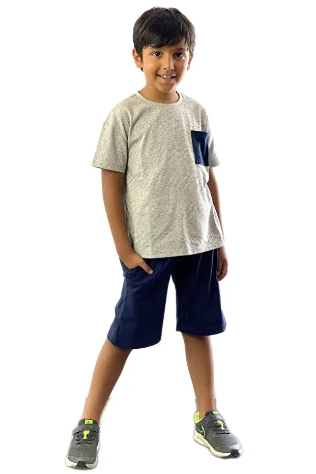 Детские шорты для мальчиков хлопковые Black&Small, Navy Blue