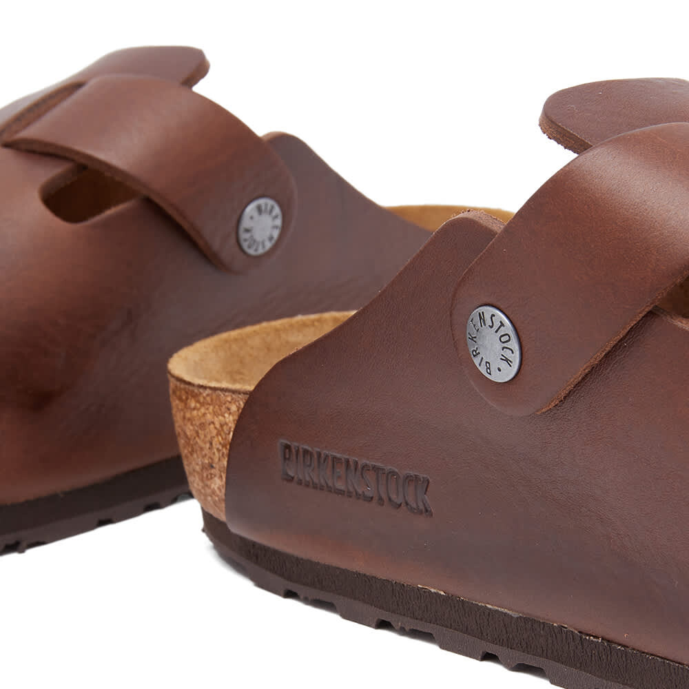Мюли Birkenstock Boston Grip Leather Vintage, коричневый — фото 4