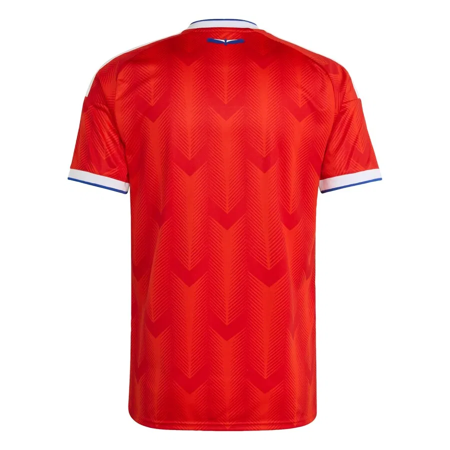 Футболка ADIDAS PERFORMANCE 'Chile 26 Home' красного цвета — фото 3