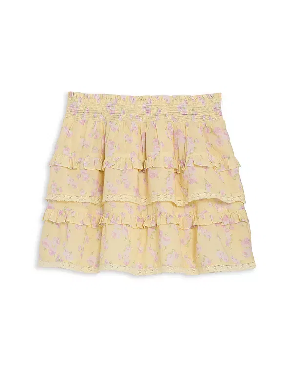 Детская юбка для девочек с принтом Billie Tween LoveShackFancy, Lemon Spritz