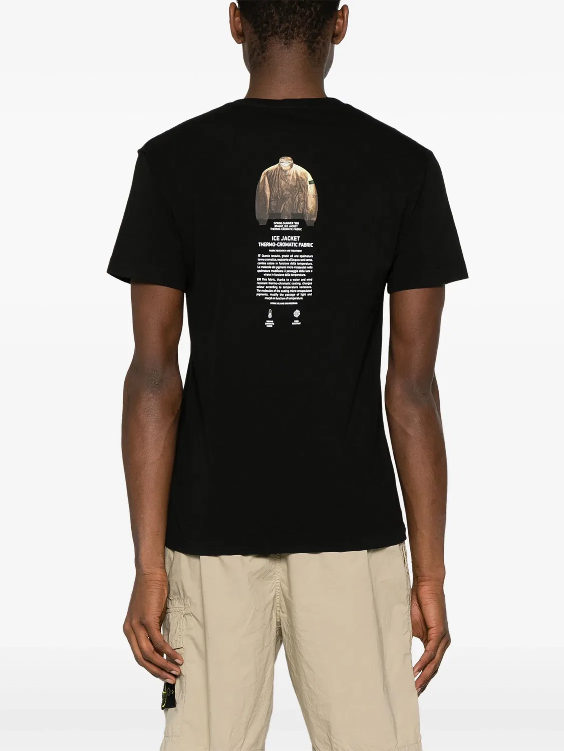 Футболка из хлопка Stone Island, черный — фото 2