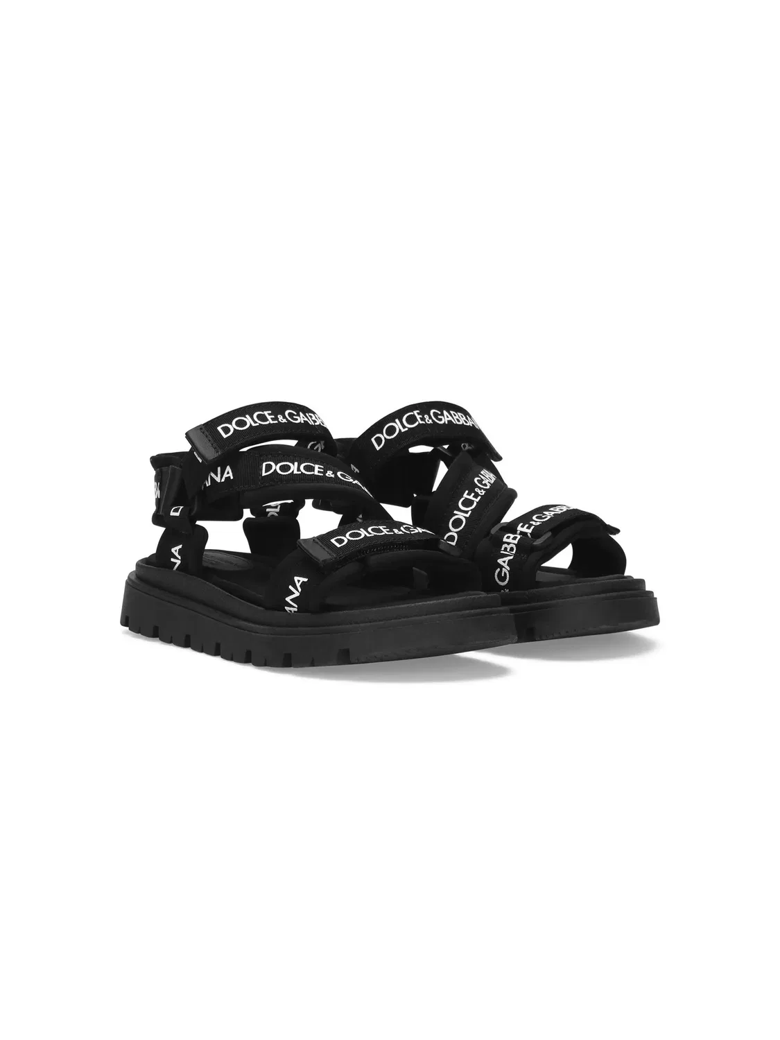 Брендированные сандали из груша Dolce & Gabbana, черный
