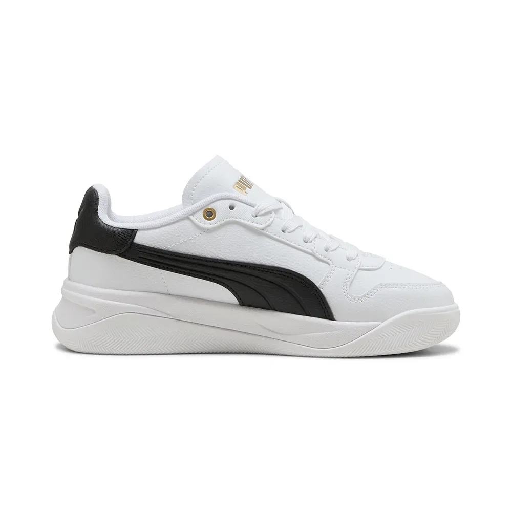 Детские кроссовки для девочек с низким клином Court Bae Puma, White — фото 4
