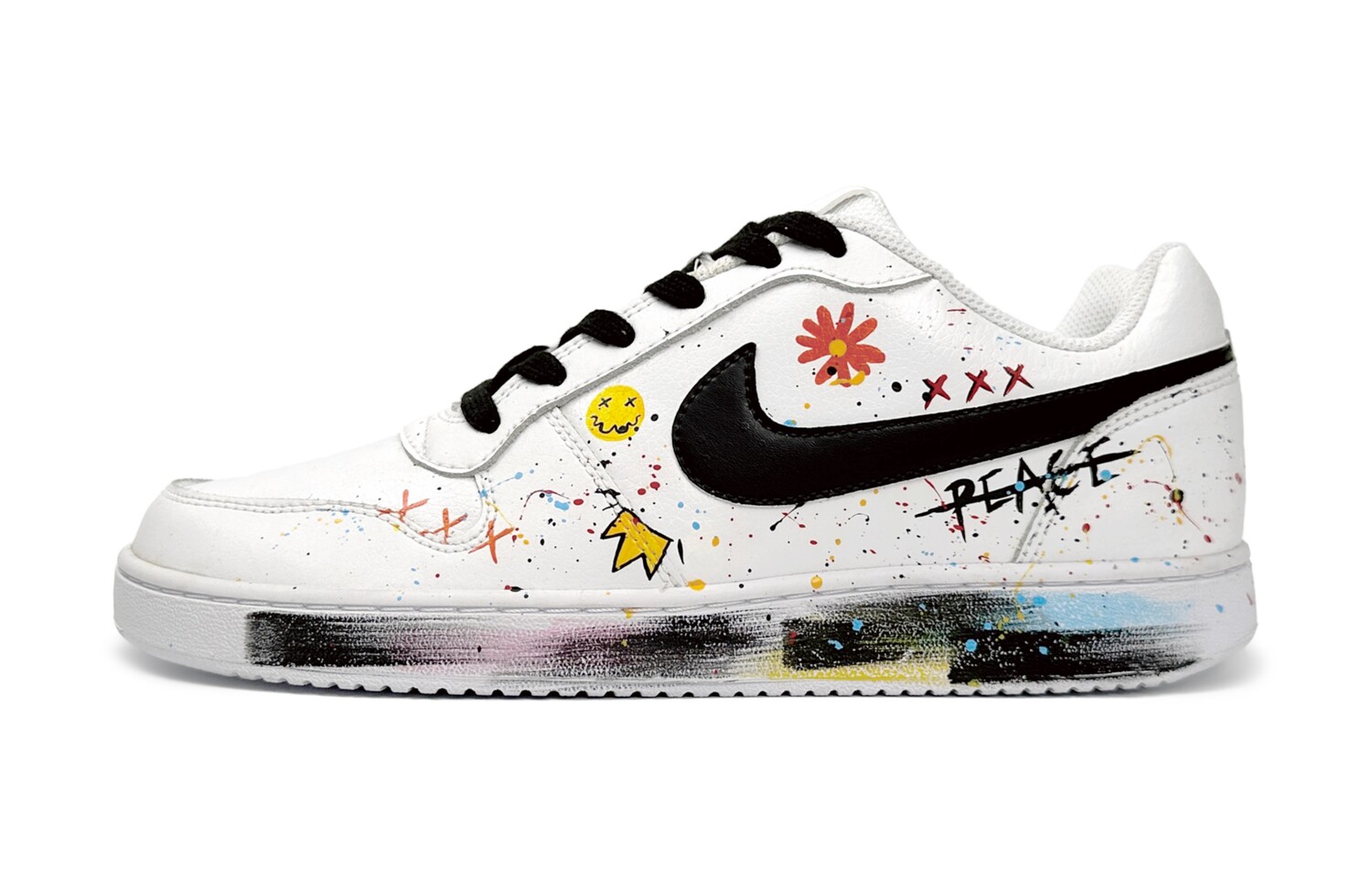 

Кроссовки Nike EBERNON Skateboarding Shoes Men Low-top White/Yellow, белый/желтый