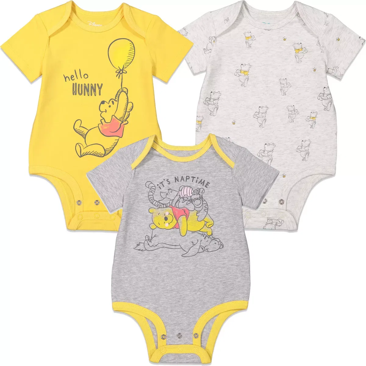 Детский комплект боди с коротким рукавом Disney, Winnie The Pooh
