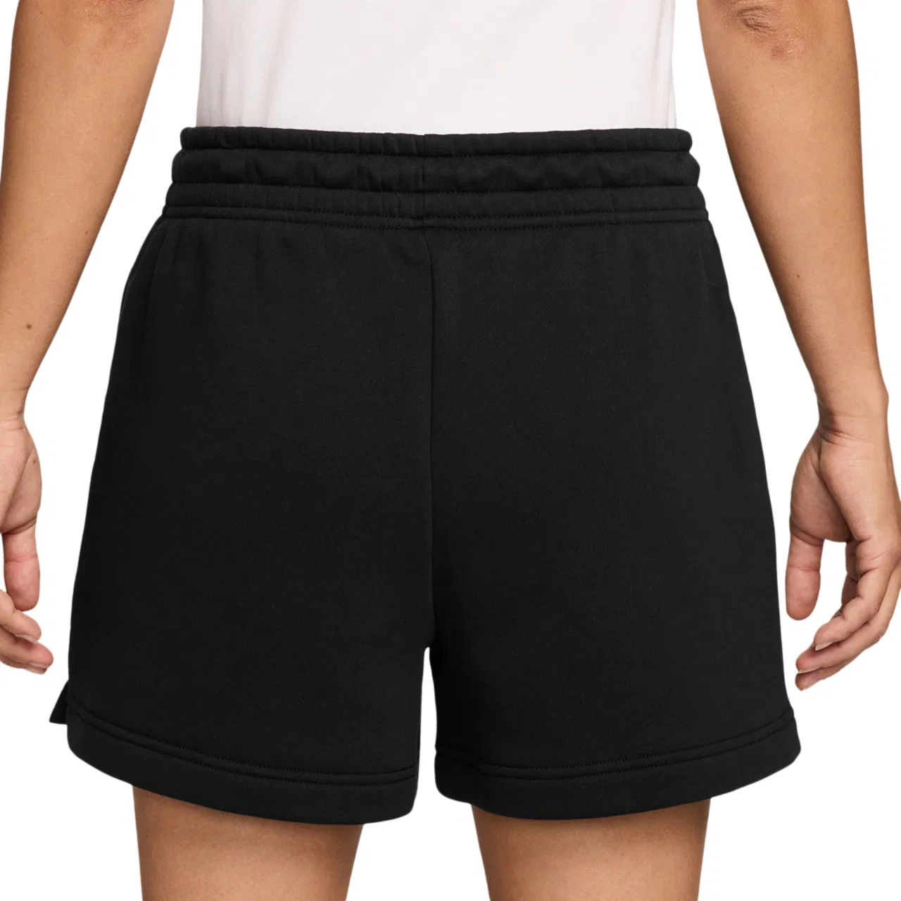 Женские шорты Phoenix Fleece MR Nike, цвет Sail/Black — фото 2