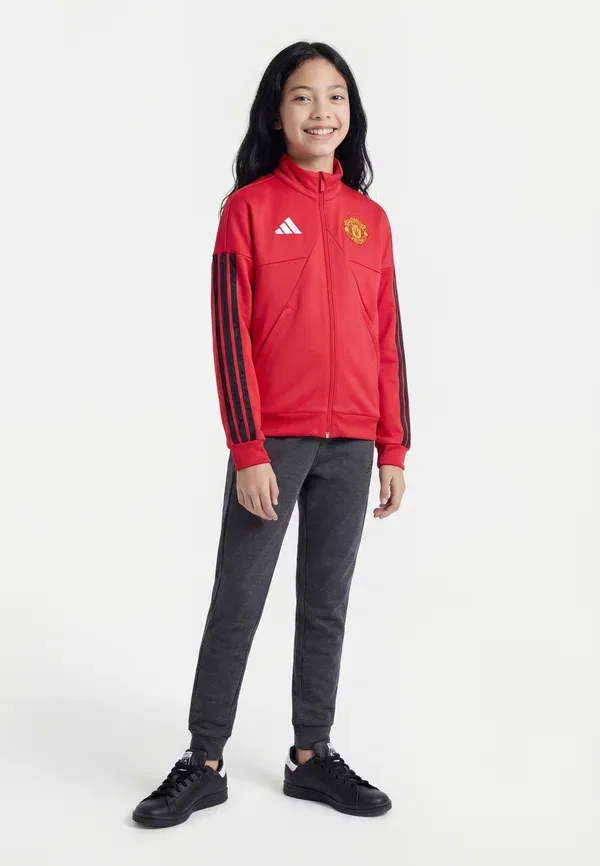 Детская тренировочная куртка «Манчестер Юнайтед» унисекс Adidas Performance, красный