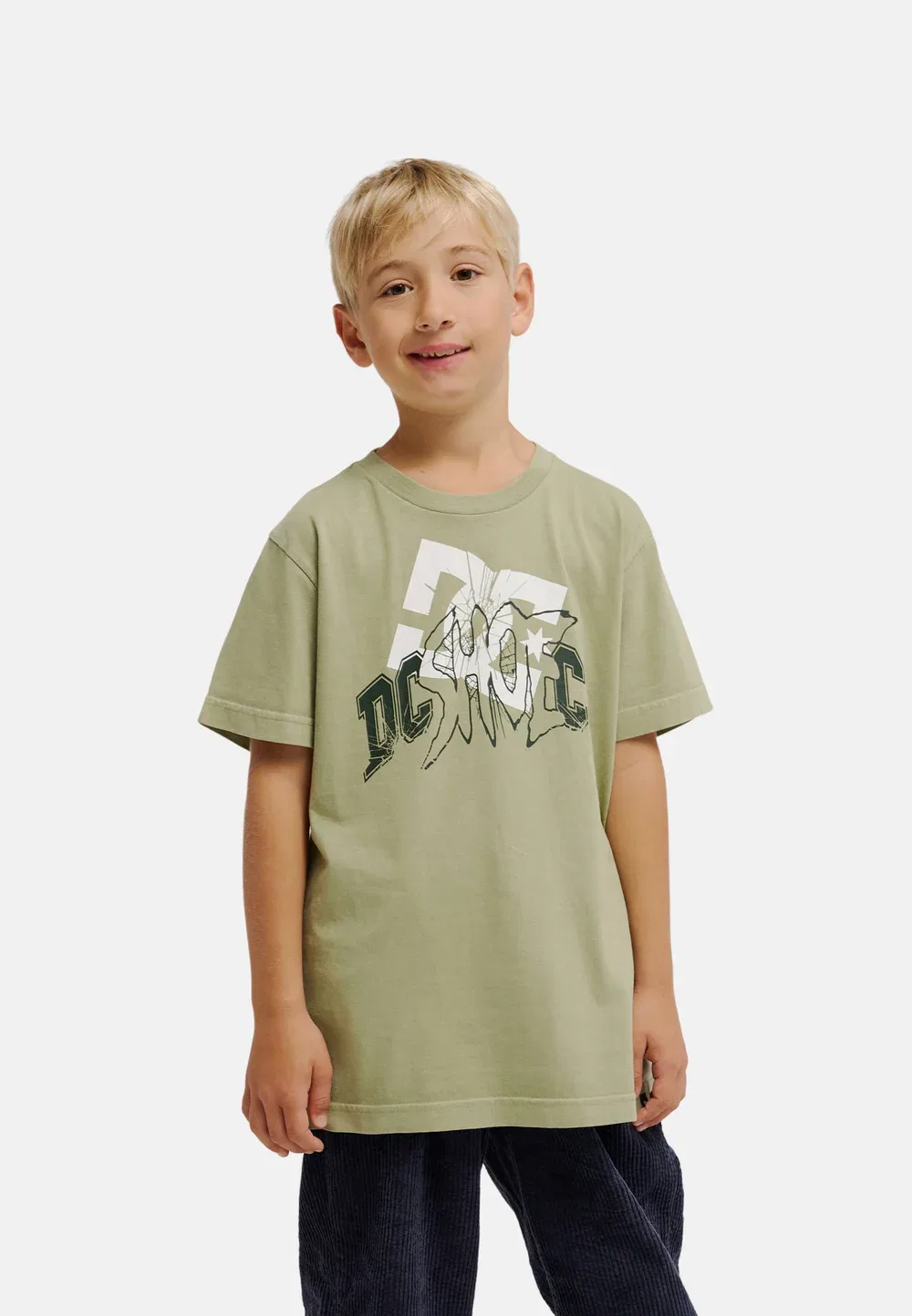 Одежда Jungen 8-16 | Топы - футболка с принтом Dc Shoes, Gld Oil Green — фото 2
