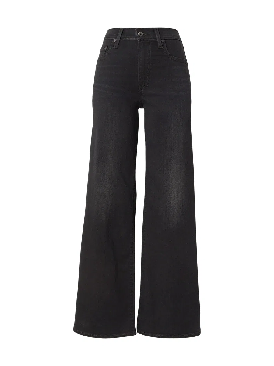 Джинсы LEVI'S Wide leg Jeans '728 High Rise Wide Leg' черного цвета