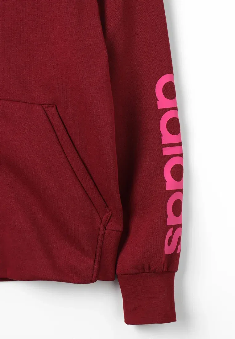 Линейная толстовка на молнии Adidas Performance, Noble Maroon/Real Magenta/White — фото 3