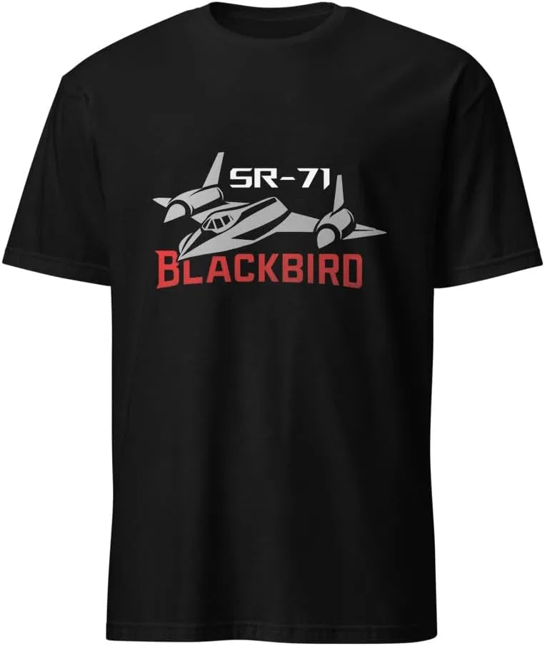 Мужская футболка с принтом SR-71 Blackbird Black