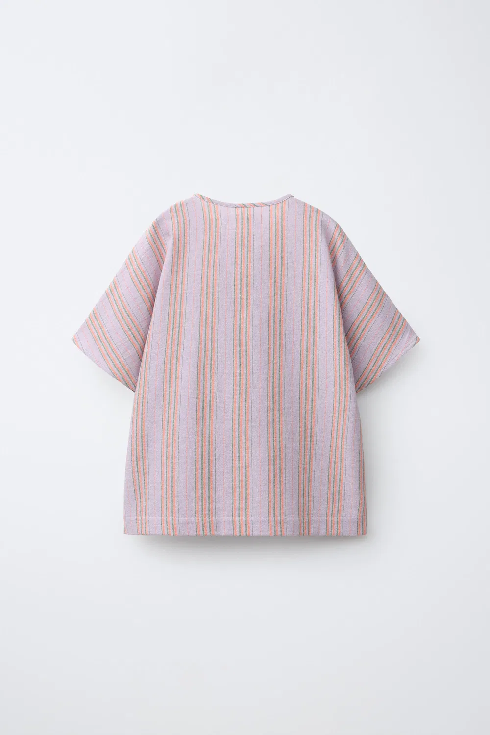 ПОЛОСАТАЯ РУБАШКА ZARA, Pink/Mauve — фото 2