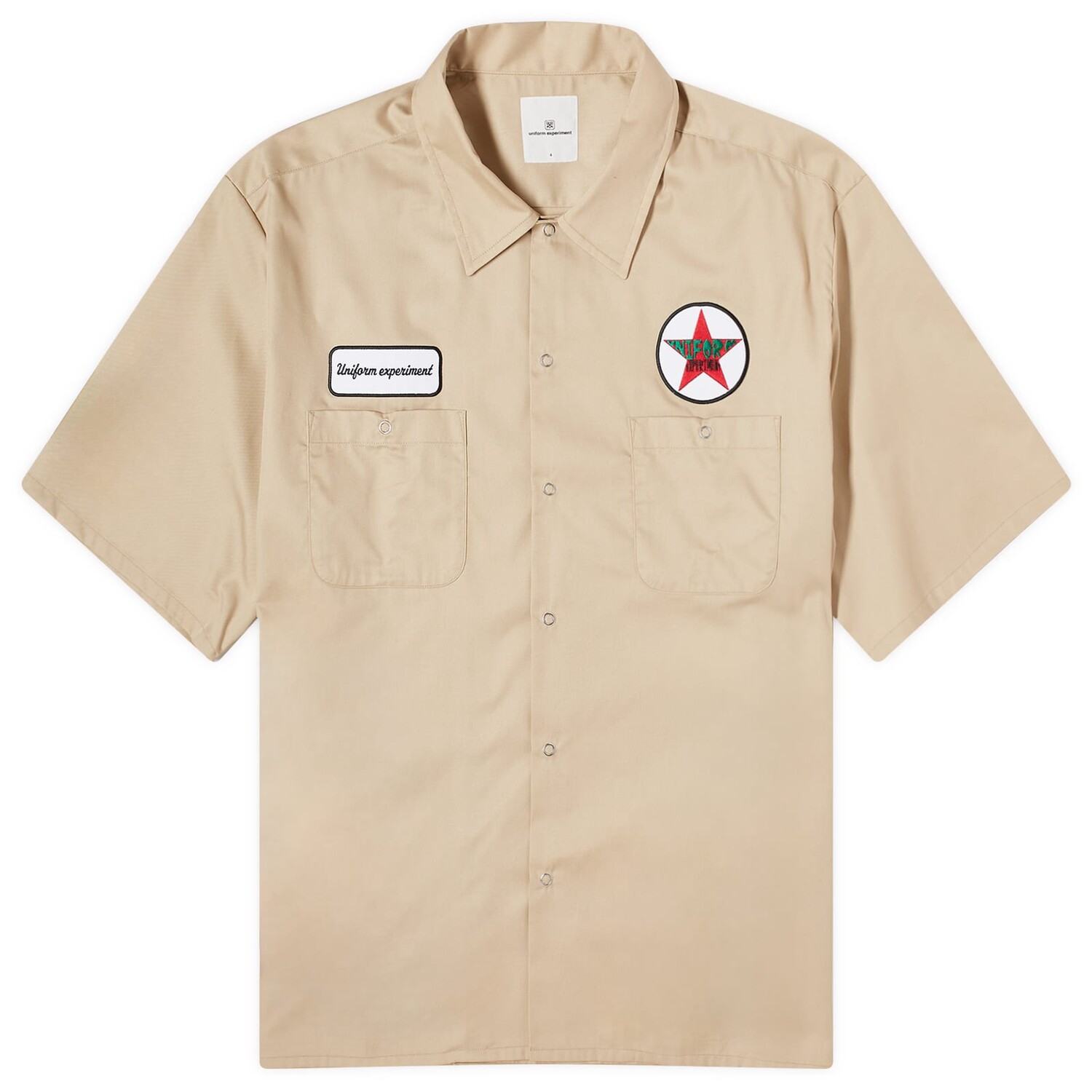 

Рубашка Uniform Experiment Short Sleeve Work, бежевый