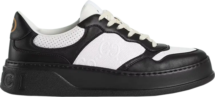 

Кроссовки Gucci GG Embossed Sneaker Black White, черный