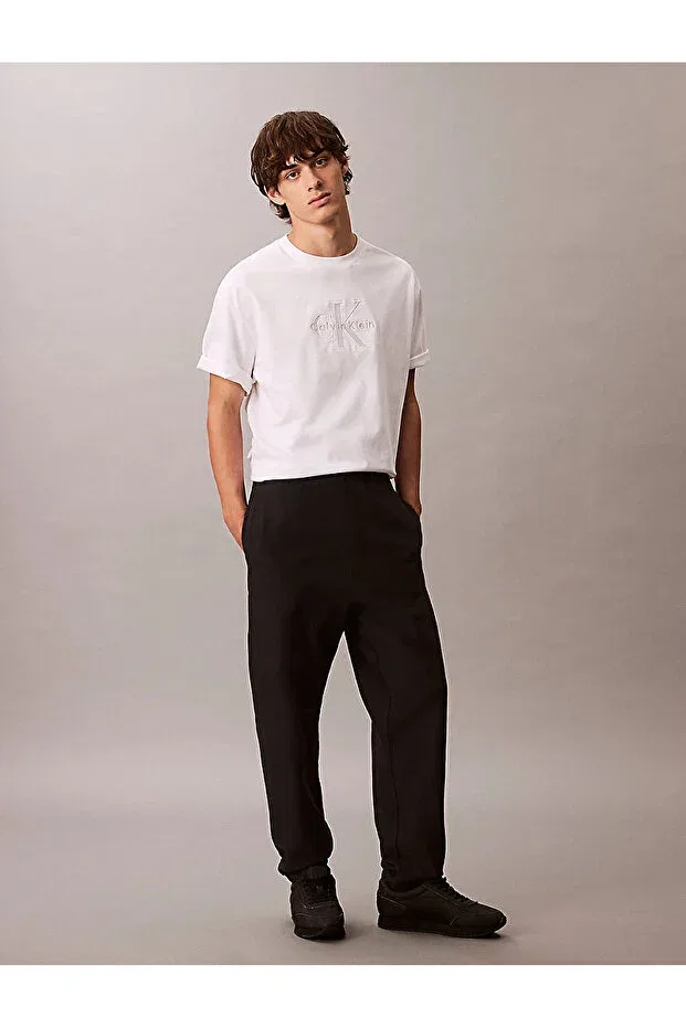 Мужские спортивные штаны с эластичной манжетой D1 collection Calvin Klein, Black