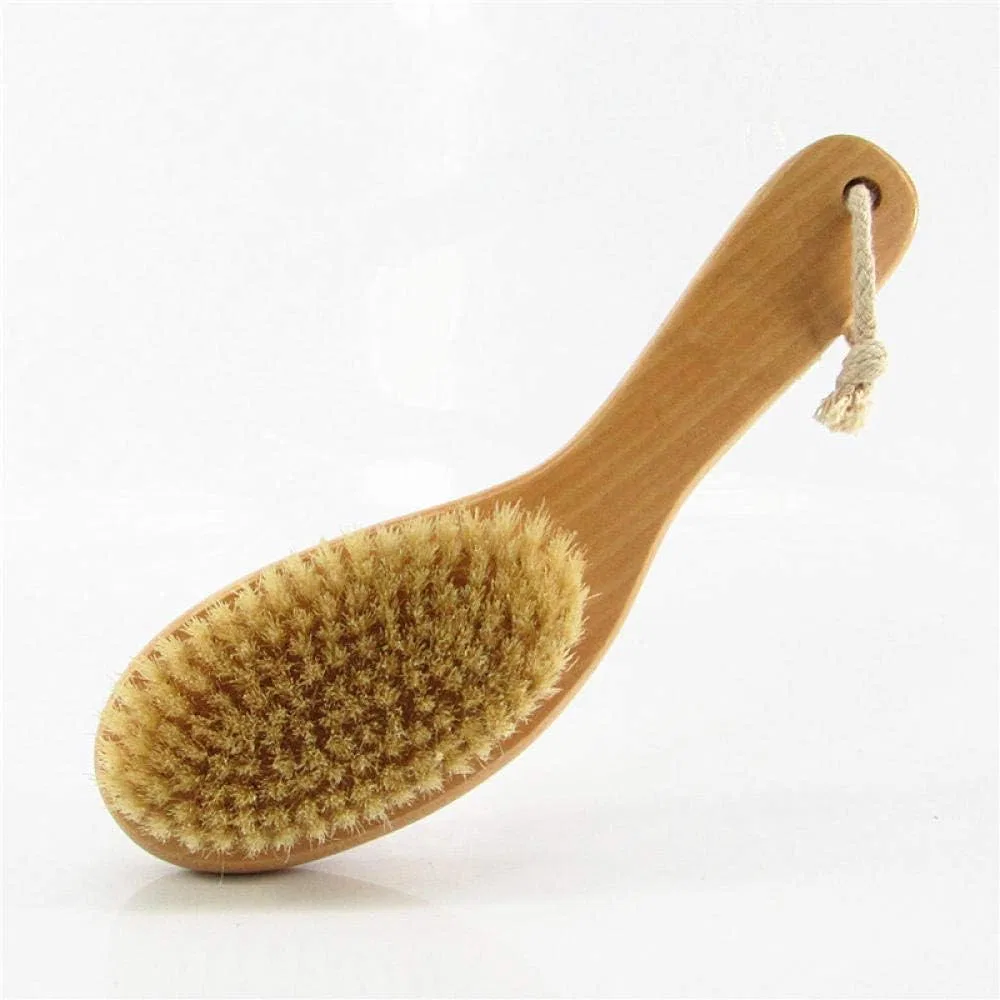 Щетка для тела, деревянная ручка, 25 см, YUNHOME, Handle Chicken Leg Type