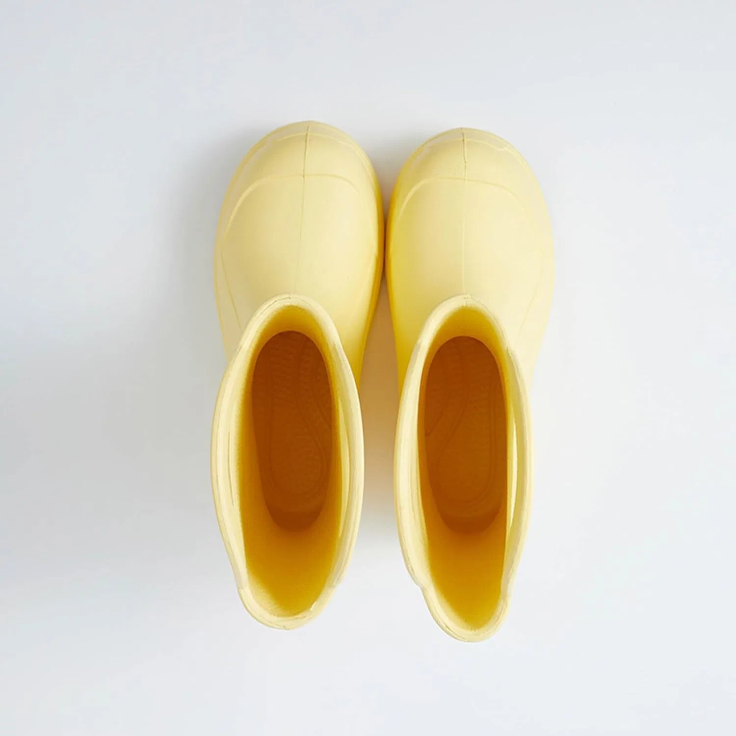 Детские сапоги дождевые с ручкой Rubber Waterproof Non-Slip, Yellow — фото 4