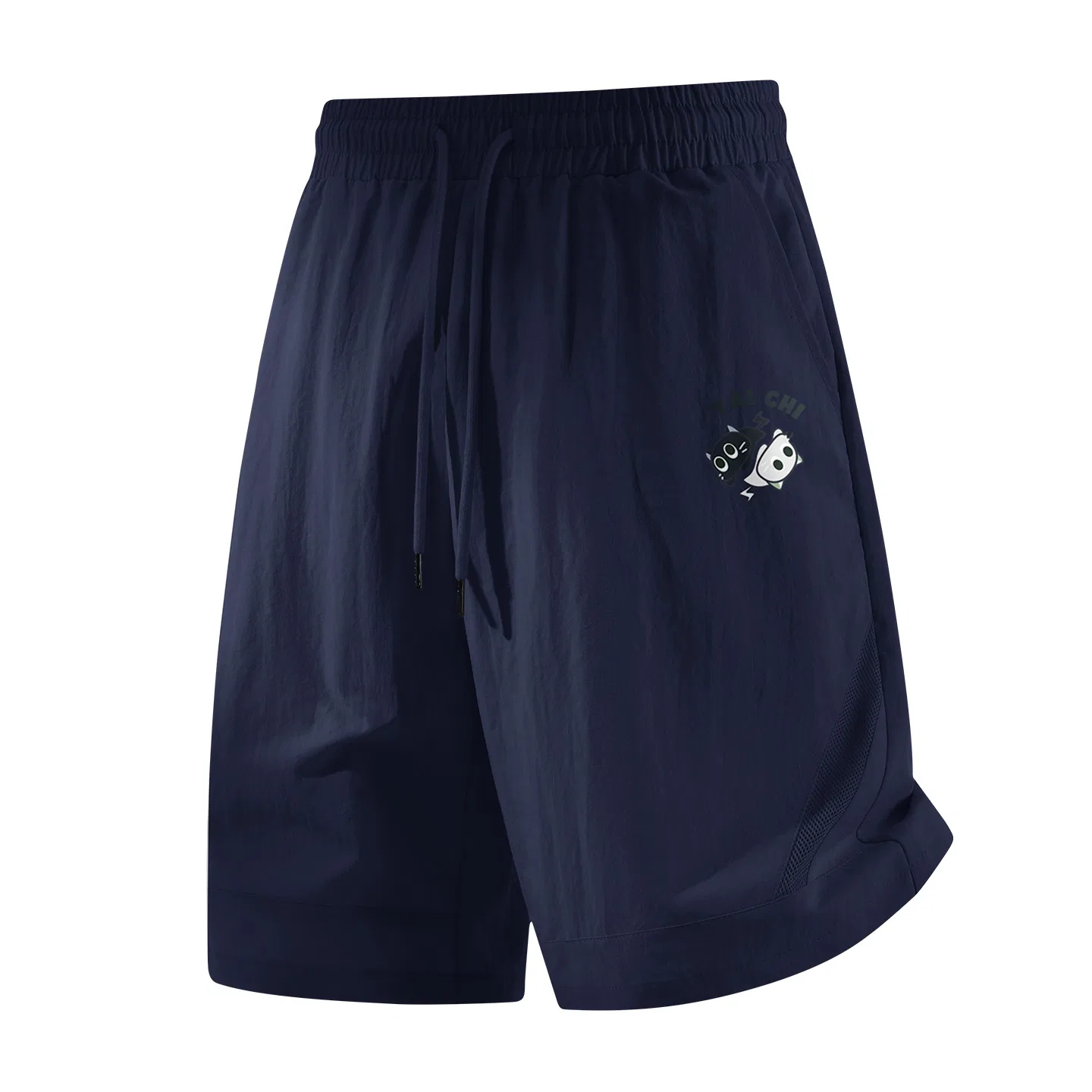 Детские шорты с сетчатым материалом MINISO, Mesh Breathable Navy Blue (Tai Chi Cat Pants Logo)