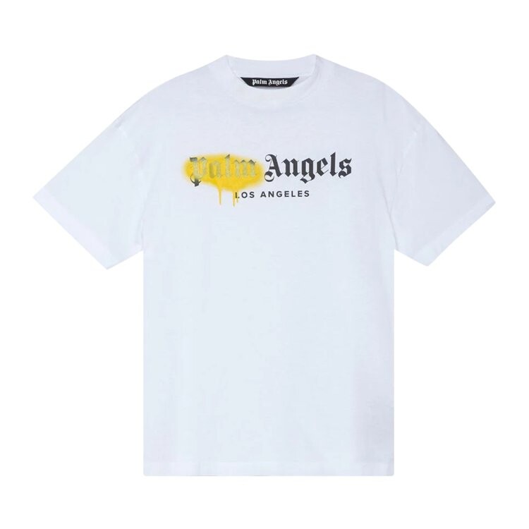 

Футболка Palm Angels LA Sprayed Logo Tee 'White', белый