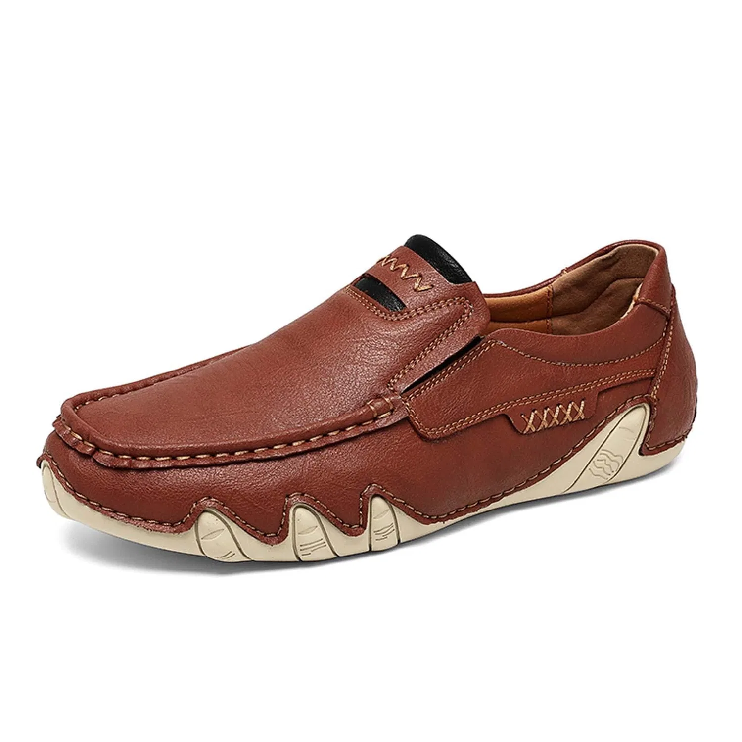 Детские мокасины slip-on с толстой подошвой, Caffè