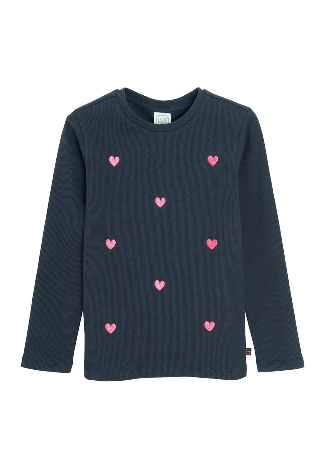 Детский лонгслив с вышивкой Heart Cool Club, Blue