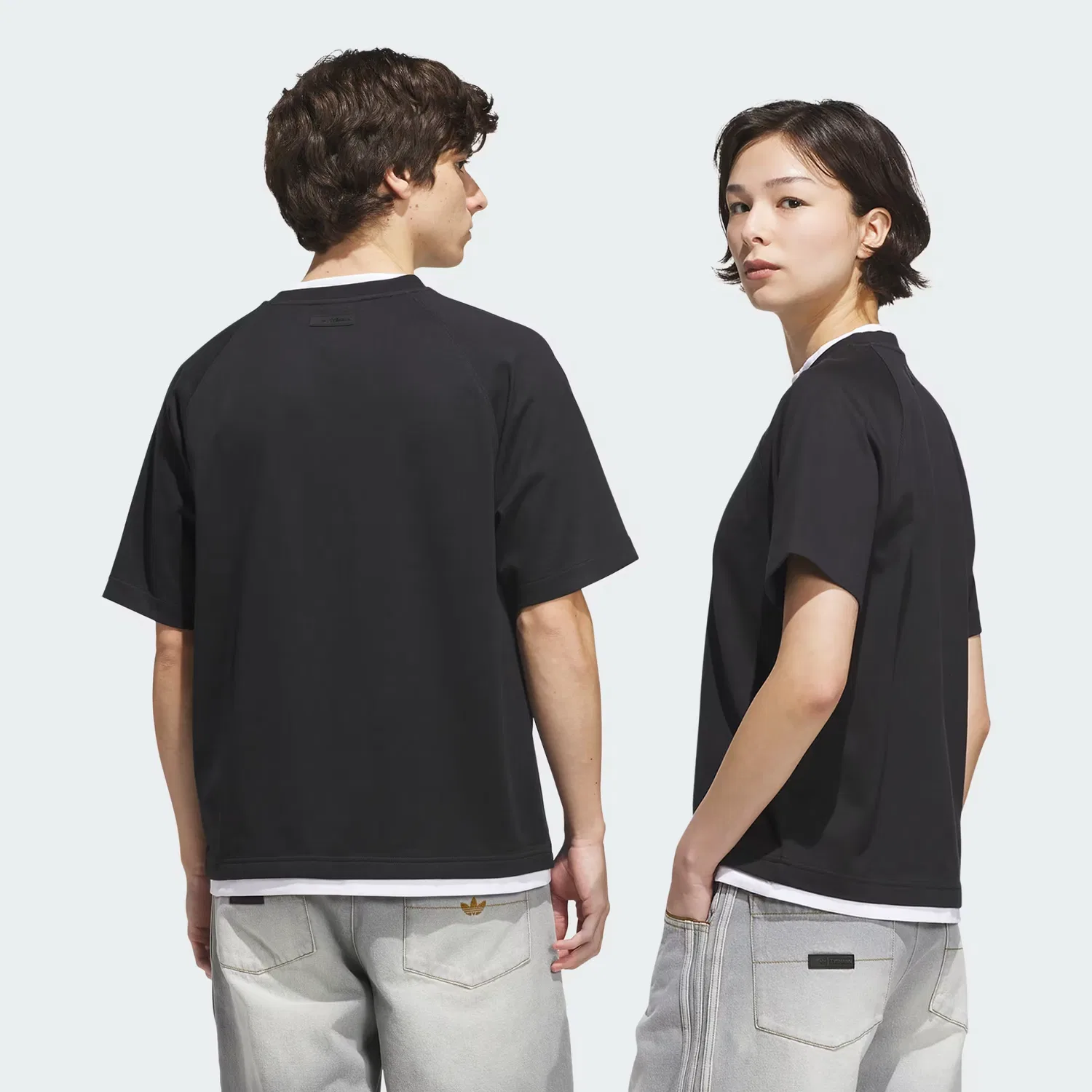Футболка свободного кроя Skateboarding x Tyshawn Premium Tee Adidas Originals, черно-белый — фото 2