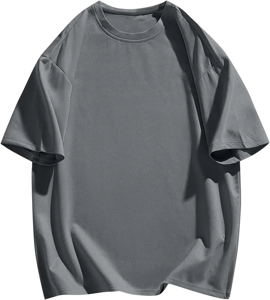 Мужская футболка свободного кроя с коротким рукавом, Lightweight Athletic, Grey