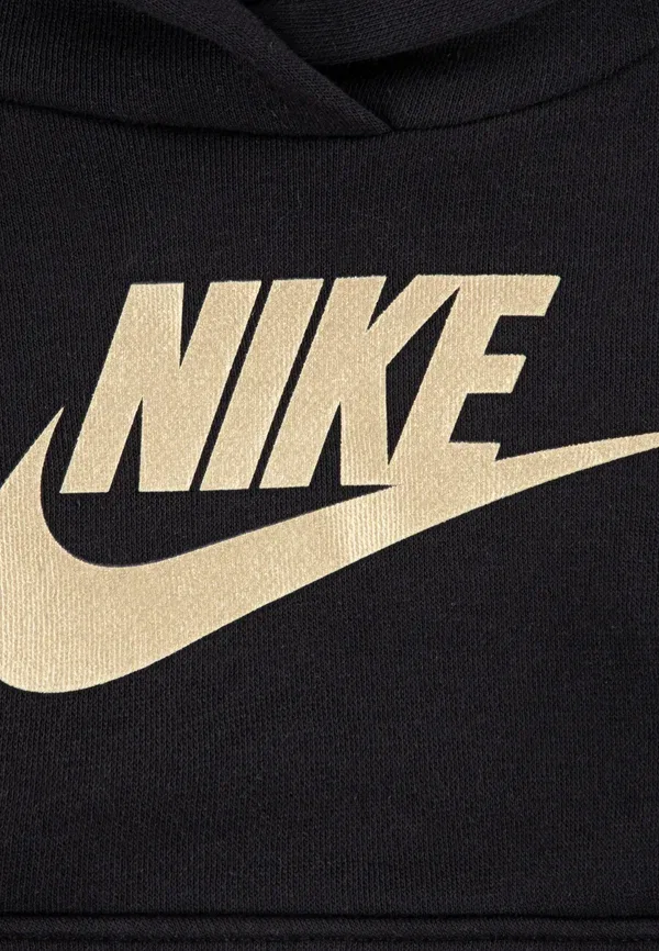 Спортивный костюм из футера с принтом Nike Sportswear black, metallic gold, черный/золотой — фото 4
