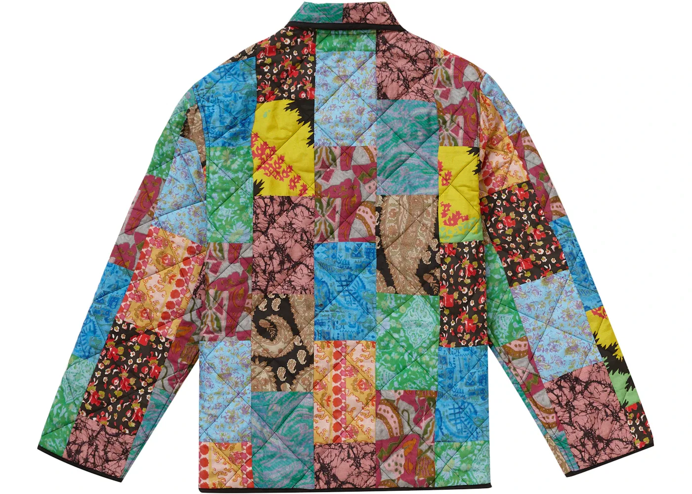 Мужская куртка стеганая с принтом Supreme Quilted Jacket, Multicolor — фото 2
